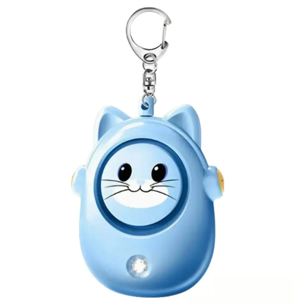 Alarme personnelle de sécurité chat bleu