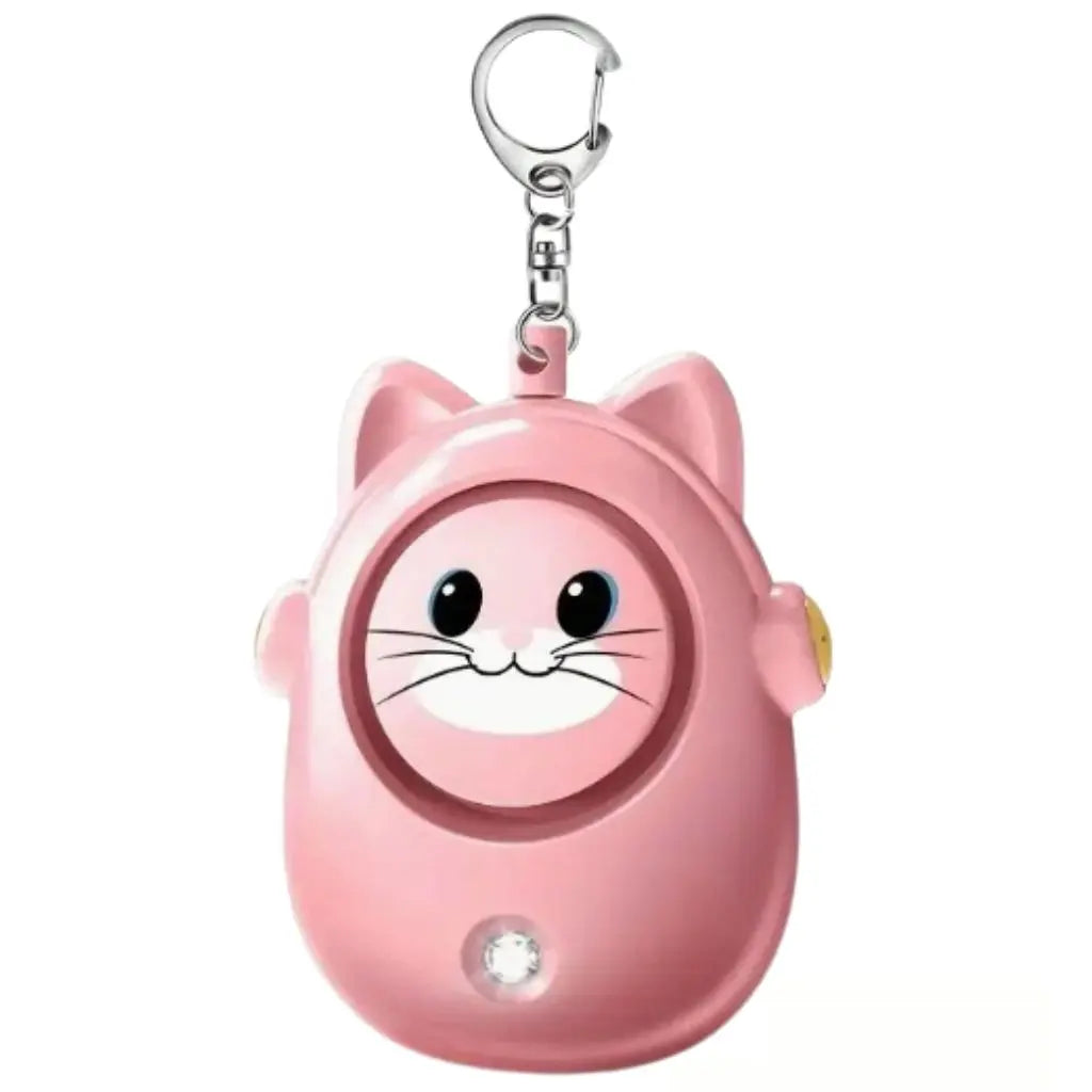 Alarme personnelle de sécurité chat rose