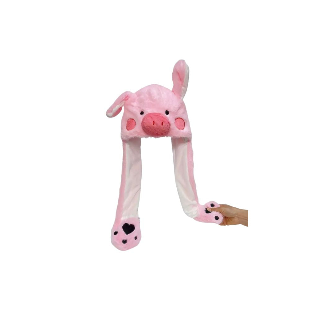 Bonnet_Plushy_cochon_rose_oreille_qui_bouge