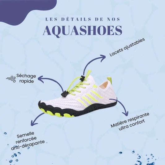 Chausssures_aquatiques_blanche_et_jaune_details