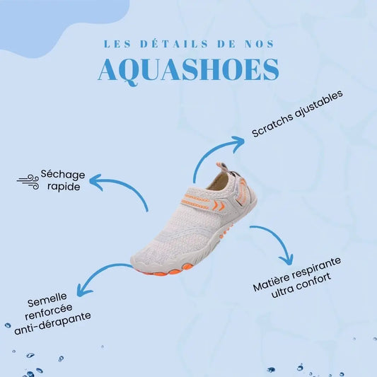 Chaussures_aquatique_gris_et_orange_scratch_details