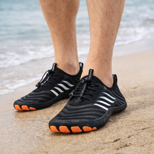 Chaussures_aquatiques_porte_en_condition_plage_modele_impulse