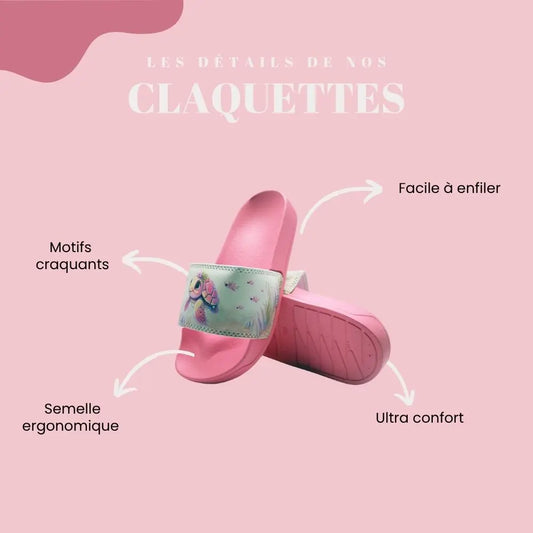 Claquette fille - Motifs EURO10 STORE