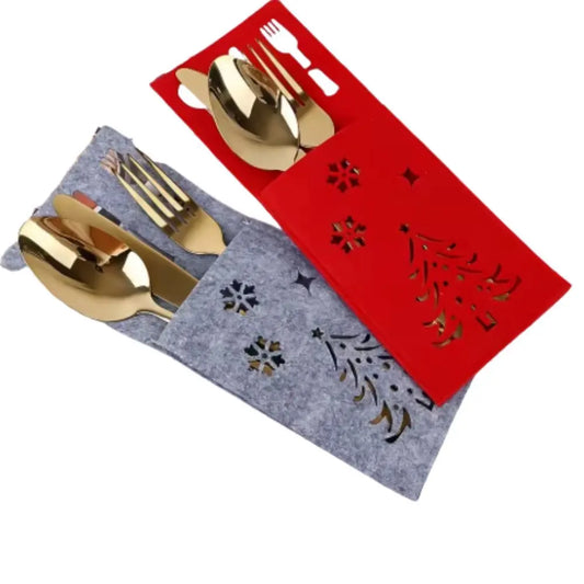 Etuis_a_couverts_sapins_etoiles_rouge_et_gris