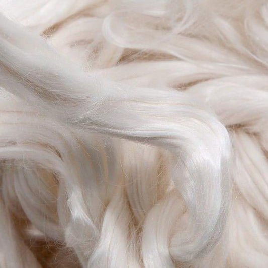 Matière modal blanc crème