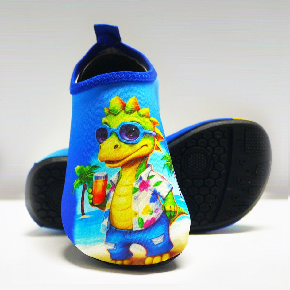 Chaussures_aquatiques_enfants_Lina_dinosaure_acontre_courant_face