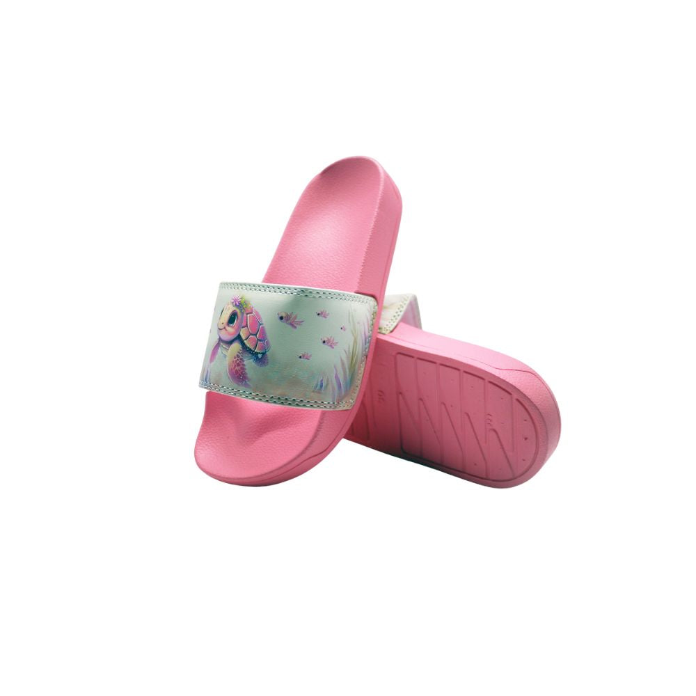 Claquette_fille_tortue_rose_dessous