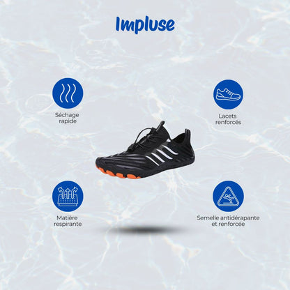 Details_chaussures_aquatiques_impulse_noir