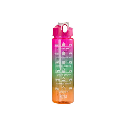 Gourdes motivation transparente - AQUABOOST - 750 mL EURO10 STORE