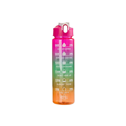 Gourdes motivation transparente - AQUABOOST - 750 mL EURO10 STORE